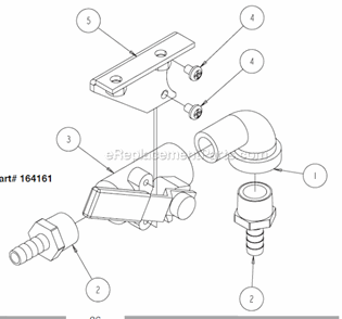 Page T Diagram and Parts List for MK-4018HY  MK Diamond Concrete Saw